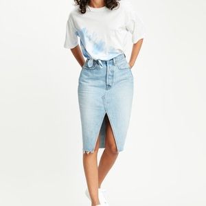 NWT Levi’s Premium Deconstructed Skirt